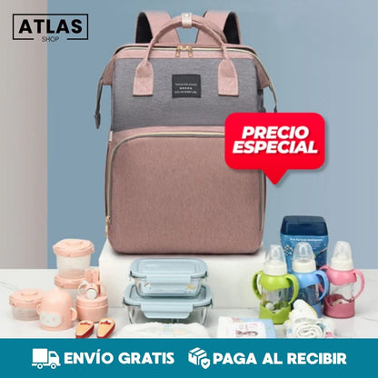 BabyBag® Pañalera Multifunción transformable en Cuna