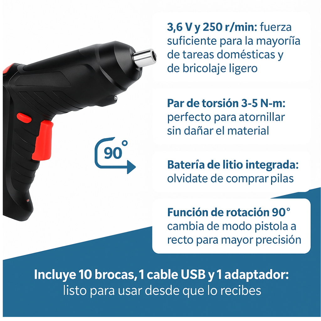 Destornillador Inalámbrico Pro®