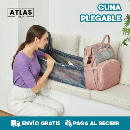 BabyBag® Pañalera Multifunción transformable en Cuna